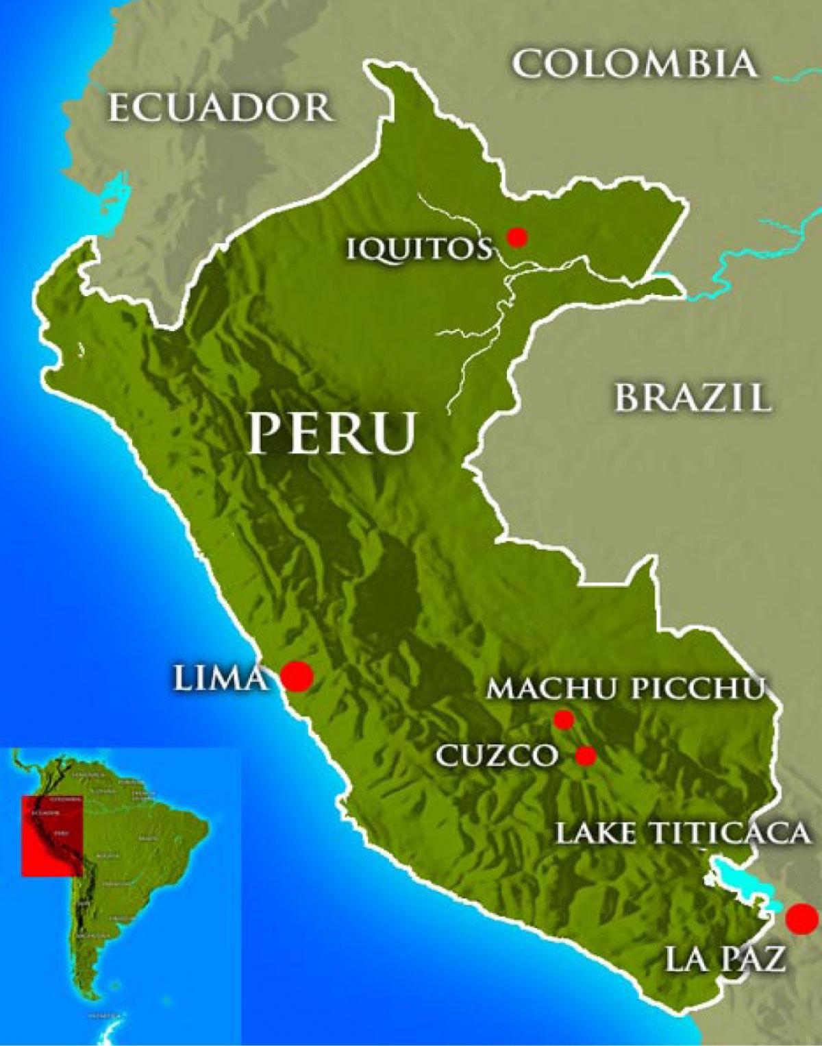 Harta e kryeqytetit peru