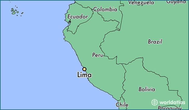 Lima peru në hartë të botës